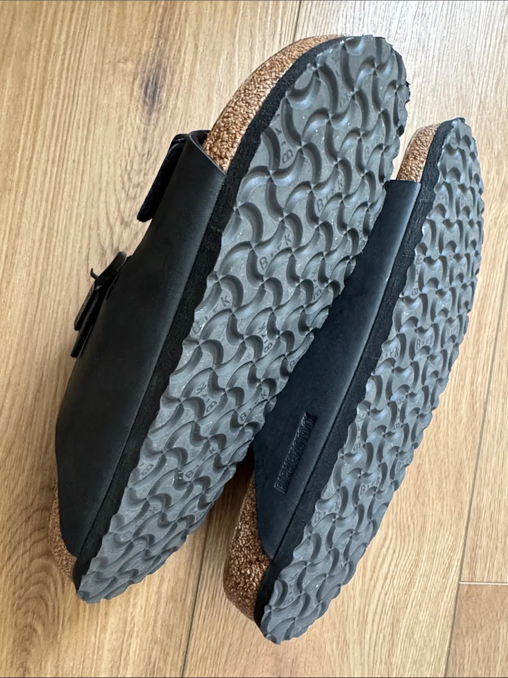 Birkenstock Two-Strap Sandals in Black Size 43